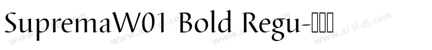 SupremaW01 Bold Regu字体转换